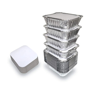 Moules à pain en aluminium personnalisés, résistants au micro-ondes, jetables, écologiques, qualité alimentaire, capacité 850 ml, 1 lb, 2 lb