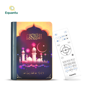Equantu Islamic Gifts book lamp Quran <b>Speaker</b> remote control <b>LED</b> Colorful Light Quran Player - Product Image 5