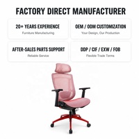 Chaise de bureau de direction ergonomique de luxe en maille, base en alliage d'aluminium, vérin à gaz classe 4, support lombaire réglable, design moderne, pour salle à manger