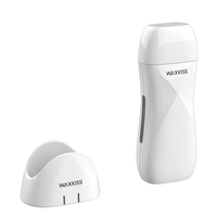 Waxkiss diseño patentado 100mL cartucho portátil rollo en máquina de cera profesional 30W calentador de cera de calentamiento rápido rollo en