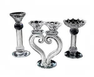 Unique crystal chanukah menorah 9 branch menorah candelabra Table centerpieces glass candle stick glass candelabra decorations