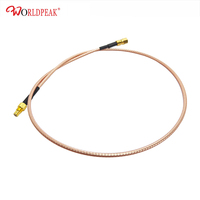 Câble coaxial RF SMC mâle vers SMC femelle, assemblage flexible RG316, faible atténuation 50 ohms, blindage élevé