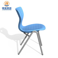 Chaise d'école en plastique empilable de conception moderne, vente chaude JS