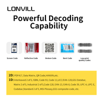 Módulo de Escáner de Código de Barras Integrado Mini LONVILLUSB RS232 con Opciones de Otras Interfaces, con Cristal y NFC