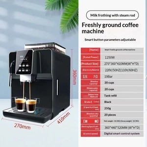 <span class=keywords><strong>Macchina</strong></span> per <span class=keywords><strong>Caffè</strong></span> Espresso Semiautomatica per Uso Domestico, Grande Capacità 40 Oz, Risparmio Energetico, <span class=keywords><strong>Caffè</strong></span> Macinato Fresco - Product Image 3