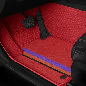 Alfombrillas de cuero de cobertura completa para <span class=keywords><strong>coche</strong></span>, hechas a medida para Volkswagen Caravelle, antideslizantes, impermeables, protección para todas las estaciones, modernas - Product Image 4
