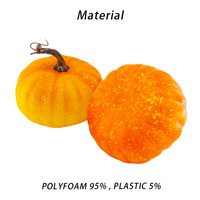 Décoration de fête d'Halloween de luxe pour la récolte, en gros, imperméable, à paillettes dorées dégradées, rayée, citrouille, pour la cour extérieure