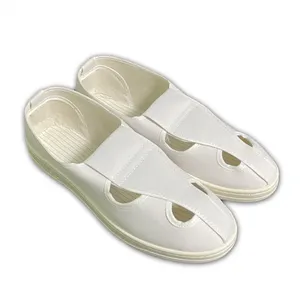 Оптовая продажа, промышленная Пылезащитная обувь в стиле бабочки, белая Антистатическая мастерская ESD SPU для электронной фабрики
