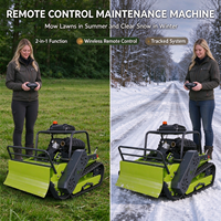 Tondeuse à gazon automatique sans fil RC à prix fabricant, alimentée à l'essence, hauteur de coupe réglable, avec pelle à neige