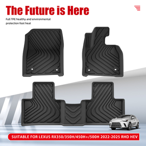 Tấm lót sàn xe hơi TPE tùy chỉnh, chống thấm nước, chống trượt, dành cho xe <span class=keywords><strong>Lexus</strong></span> RX350/350H/450H+/500H 2022-<span class=keywords><strong>2025</strong></span> (vô lăng bên phải, xe hybrid) - Product Image 2