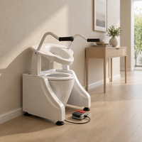 Aide à la levée du siège de toilette portable et rechargeable pour adultes à mobilité réduite, pour la maison et les soins à court terme
