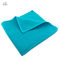 Chiffon en microfibre pour le detailing automobile 400 g/m², sans peluches, sans traces, très absorbant, pour le nettoyage des vitres, utilisation domestique et automobile, serviette gaufrée