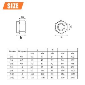 Kit d'écrous autobloquants en acier inoxydable et nylon, tailles métriques M3 à M12, 210 pièces, qualité A, pour l'industrie de la construction - Product Image 4