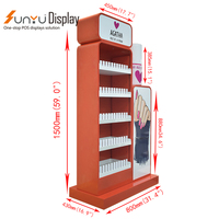 Design personnalisé vernis à ongles plexiglas vitrine de comptoir de beauté cosmétiques acrylique présentoir