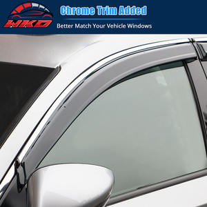 Pare-soleil de style OE pour Honda Accord 18-25 Sedan avec garniture chromée en acrylique, 4 pièces, protection des vitres latérales des portes de voiture - Product Image 2