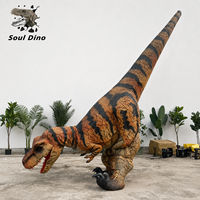Costume de dinosaure réaliste T-Rex sans pattes pour projet touristique de parc à thème jurassique