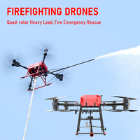Drones de lutte contre les incendies à haute capacité de charge, longue autonomie, application à distance intelligente, suppression d'incendies, drones de lutte contre les incendies en hauteur