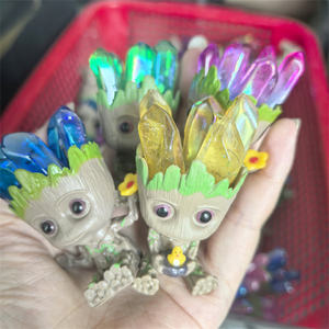 بيع بالجملة عينات كريستال طبيعية ملونة حرف grots Aura ديكورات لهدايا ديكور المنزل - Product Image 3