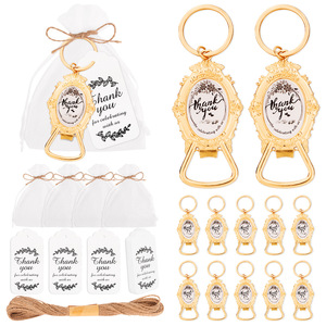 New Arrival Wedding Favors for Guests Oval <strong>Shaped</strong> of <strong>Key</strong> <strong>Chain</strong> Thank You with Tags and Organza Bags Wedding Souvenirs &amp; Gift - Product Image 5