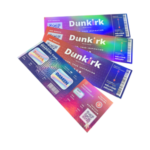 Carta colorata ologramma Rainbow Card con Foil per biglietto di ingresso biglietti di spedizione - Product Image 2