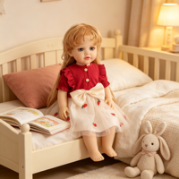 Poupée Reborn réaliste de 22 pouces, corps entièrement en vinyle, aspect de nouveau-né, vêtements assortis, personnalisable, vente en gros, cadeau