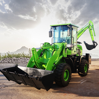 Gratis ongkos kirim!! Cina 4x4 roda Drive loader mini loader backhoe loader untuk dijual dengan salju sekop sebagainya