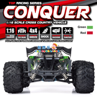 EPT 2026 1/16 Camioneta Monstruo RC 4WD 38KM/H 2.4G Totalmente Proporcional, Auto a Control Remoto Todoterreno con Luz LED, Cable USB Metálico