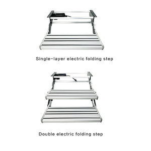 Marches de soudures de voiture électrique de <span class=keywords><strong>camping</strong></span>-<span class=keywords><strong>car</strong></span>, en alliage d'aluminium, pédale Double couche, type C, type B, accessoires de modification, 2 pièces - Product Image 2
