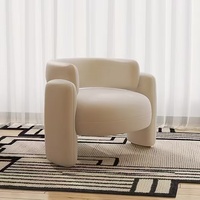 Fauteuil inclinable moderne en velours de luxe nordique, fauteuil de salon, fauteuil bas, fauteuil d'appoint, écologique et durable