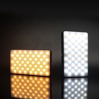 Mini lampe vidéo RGB pour caméra, rechargeable par USB Type-C, format poche, 140 LED, température de couleur réglable