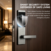 Cerradura Electrónica de Puerta con Tarjeta IC Personalizada, Aleación de Aluminio, Lector RFID, con Software Gratuito para Hotel