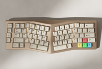 Grosir Neo Ergo Anodized hitam ergonomis aluminium Keyboard
