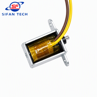 Solénoïde de traction et de poussée DC12V personnalisé en gros, course de 3,5 mm, cycle de service de 25 % pour mécanisme de verrouillage électronique