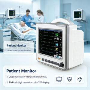 Moniteur patient compact multiparamètres de 8,4 pouces avec surveillance optionnelle Masimo SpO2 et EtCO2 - Product Image 1