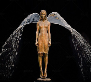 Garden Outdoor Bronze Angel Statue <strong>Fountain</strong> Girl Modern Bronze Sculpture Water <strong>Fountain</strong> Dancer <strong>Large</strong> Bronze <strong>Fountain</strong> - Product Image 2
