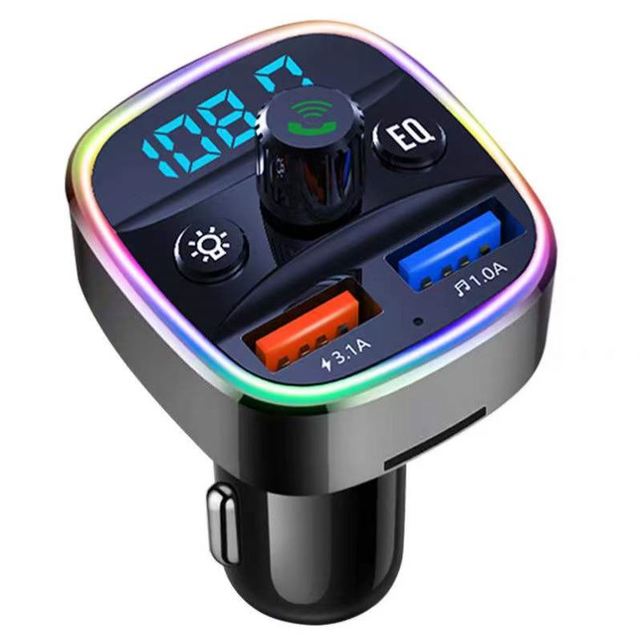 Car Bluetooth-Accessories Dual USB3.1A Fast Charge Car Charger Radio FM Transmitter Bluetooth-5.0MP3 Player