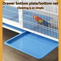 Cages à oiseaux d'élevage en métal empilables robustes à usage commercial prix de gros avec nid de boîte d'élevage pour pigeon canari finch