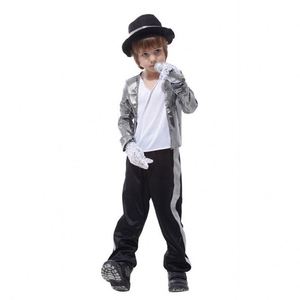 Costume de cosplay Michael Jackson pour enfants, garçons, anniversaire, carnaval, super star, chanteur, danseur, costume de fête à thème, 4ourcostumes - Product Image 6