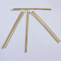 Applicateur à pointe de coton médical 100% pur coton 15cm pointe unique 6 pouces écouvillons stériles en bois de bouleau bourgeons de coton de qualité supérieure