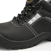 Chaussure de travail MaxiTough à coupe moyenne en cuir, résistante aux perforations et à l'huile, avec semelle en PU, embout en acier, imperméable, légère et de sécurité pour l'usine
