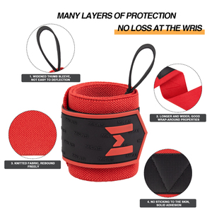 MKA, оптовая продажа, хорошее качество, Спортивные ремни для тяжелой атлетики, обертки для запястья, с логотипом на заказ, пауэрлифтинг - Product Image 5