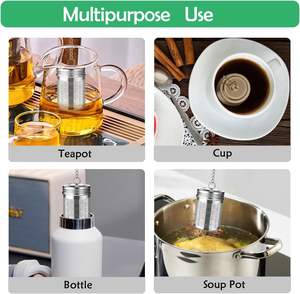 فلتر إبريق شاي معدني مع مصفاة كرة شاي - Product Image 4