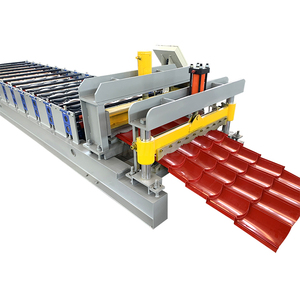 Bảng điều khiển kim loại tráng men ngói mái cuộn tạo thành máy tráng men kim loại mái ngói Máy làm - Product Image 3