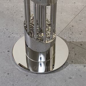 <span class=keywords><strong>Console</strong></span> de table <span class=keywords><strong>en</strong></span> acier argenté, <span class=keywords><strong>en</strong></span> verre avec miroir, meubles de salon, style de luxe, <span class=keywords><strong>en</strong></span> marbre noir - Product Image 6