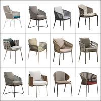 Ensemble de table et chaises de jardin en rotin PE résistant aux intempéries, pour patio, jardin, cour, balcon