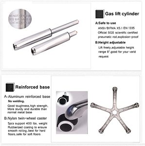 <strong>Pink</strong> Round Rolling Saloon Stool Height Adjustable Swivel <strong>Salon</strong> Stool for <strong>Beauty</strong> <strong>Salon</strong> - Product Image 5