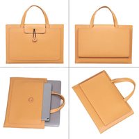 Portable Portable anti-rayures sac d'ordinateur d'affaires en cuir PU sac d'ordinateur portable étui pour Macbook Air Pro 14 15.6 pouces