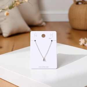 Cavigliera Tobiller con lettera A in acciaio inossidabile, design minimalista per gioielli da donna alla moda - Product Image 3