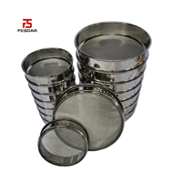 1 3 5 20 50 63 80 100 150 200 Micron Stainless Steel Test Sieve for Geotechnical Testing Equipment