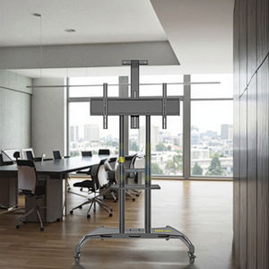 80 इंच के टीवी के लिए माउंट के साथ KLC-180 टीवी स्टैंड, 200 एलबीएस यूनिवर्सल टीवी कार्ट स्टैंड तक सुरक्षा लॉक के साथ चल रहा है। - Product Image 1